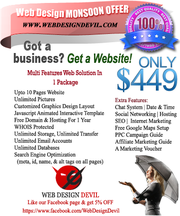 MONSOON OFFER: Multi Featurres Website design & Development Only $449